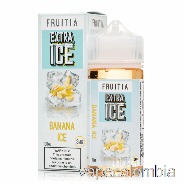 Vape Recargable Banana Ice - Extra Ice - Fruitia - 100ml 0mg